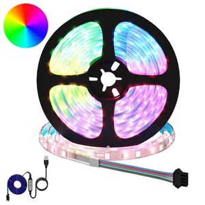 vidaXL LED Strip 2 pcs Black and Transparent Copper and Plastic