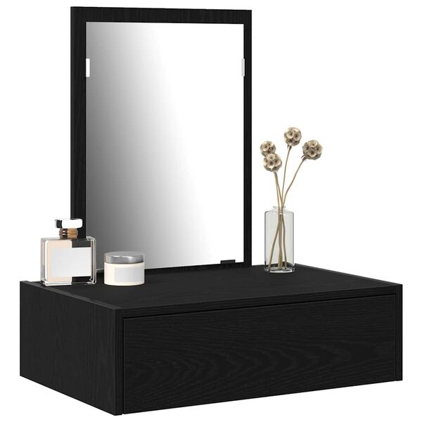 vidaXL Dressing Table Black 60 x 40 x 70 cm Engineered Wood