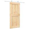 vidaXL Sliding Door with Hardware Set 90x210 cm Solid Wood Pine