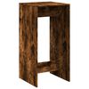 vidaXL Bar Table Smoked Oak 51x50x103,5 cm Engineered Wood