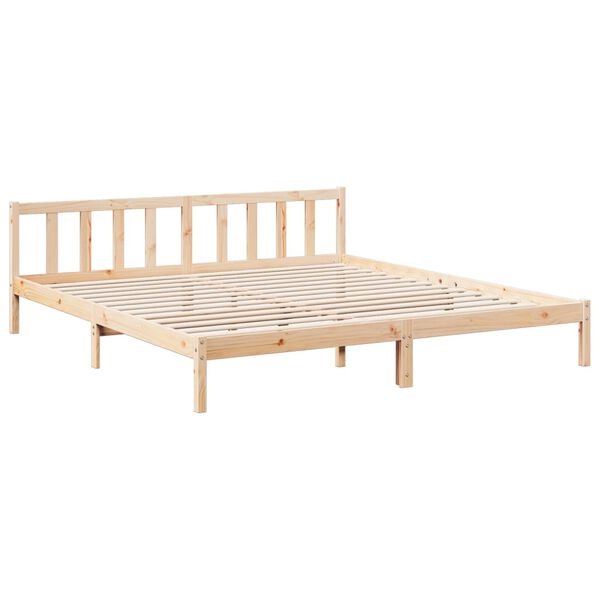 vidaXL Extra Long Bed Frame without Mattress 180x220 cm Solid Wood Pine