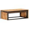vidaXL Nesting Tables 2 pcs Solid Acacia Wood