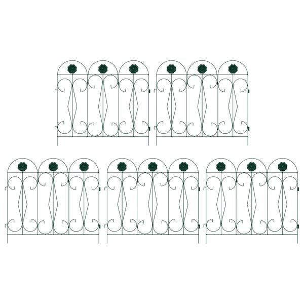 vidaXL Garden Fence Trellis Green 305.5 x 55.5 x 0.3 cm