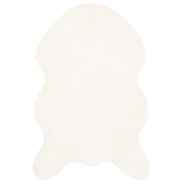 vidaXL Faux Rabbit Fur Rug Olite Cream 60 x 90 cm Polyester