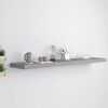 vidaXL Floating Wall Shelf Grey 120x23.5x3.8 cm MDF