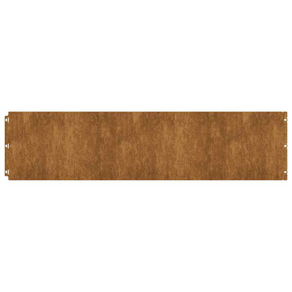 vidaXL Lawn Edgings 20 pcs 25x103 cm Flexible Weathering Steel