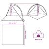 vidaXL Beach Tent Azure Blue Quick Release Waterproof