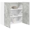 vidaXL Hanging Cabinet Concrete Grey 80 x 31 x 80 cm Engineered Wood