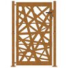 vidaXL Garden Gate 100x150 cm Weathering Steel Light Design