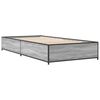 vidaXL Bed Frame without Mattress Grey Sonoma 100x200 cm