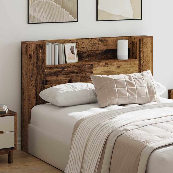 vidaXL Headboard Old Wood 140 x 17 x 104.5 cm Engineered Wood