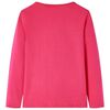 Kids' T-shirt with Long Sleeves Bright Pink 104