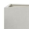 vidaXL Garden Planter Triangular 50x43x75 cm Stainless Steel