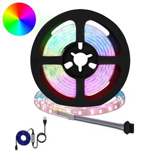 vidaXL LED Strip 2 pcs Black and Transparent Copper and Plastic