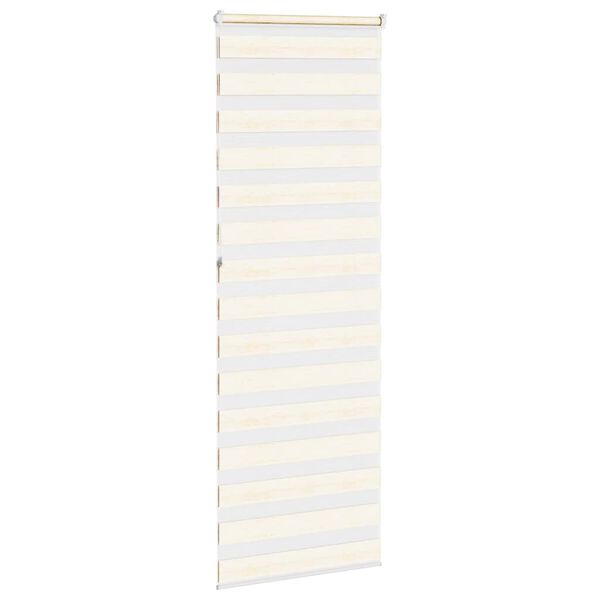 vidaXL Zebra Blind Marble Beige 90x230 cm Fabric Width 85.9 cm Polyester