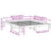 vidaXL Bed Frame without Mattress Wax Brown 180x200 cm Super King Solid Wood Pine