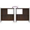 vidaXL Bookcase Brown Oak 72x28x77.5 cm Engineered Wood