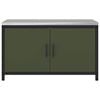 vidaXL Kitchen Storage with Shelf Olive Green 90 x 50 x 53 cm Steel