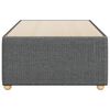 vidaXL Bed Frame without Mattress Dark Grey 90x190 cm Single Fabric