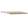 vidaXL Electric Retractable Awning Beige and Anthracite 4.5 x 3 m