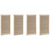 vidaXL Cabinet Door 4 pcs Natural 110 x 59.5 x 2.1 cm Solid pine wood