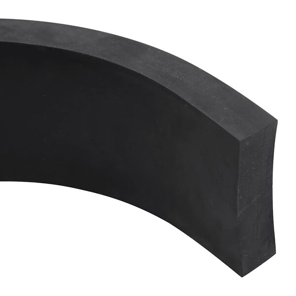 vidaXL Rubber Edge for Snow Plow Black 100x10x2 cm