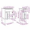 vidaXL Bathroom Furniture Set with Drawer 2 pcs White Solid Pine Wood