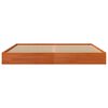 vidaXL Bed Frame without Mattress Wax Brown 180x200 cm Super King Solid Wood Pine