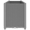 vidaXL Garden Planter Light Grey 160x40x53 cm PP