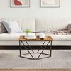 vidaXL Coffee Table Old wood 80 x 80 x 45 cm Engineered wood and steel