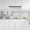 vidaXL Kitchen Backsplash 2 pcs Light Grey 100 x 50 cm Tempered Glass