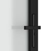 vidaXL Interior Door 83x201.5 cm Black Matt Glass and Aluminium