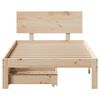 vidaXL Bed Frame with Drawers without Mattress 90x200 cm