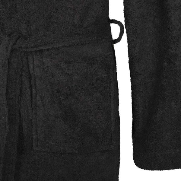 vidaXL Bathrobe KINN Black L Cotton
