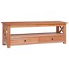vidaXL TV Cabinet | Natural | Solid mahogany wood | 120 cm Length | TV Cabinet