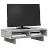 vidaXL Monitor Stand Concrete Grey 50x27x15 cm Engineered Wood