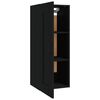 vidaXL Hanging Cabinet Black 35x34x90 cm Engineered Wood