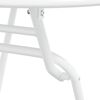 vidaXL Bistro Set Folding 3 pcs White Steel