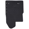 vidaXL Car Mat 3 pcs Black Rubber