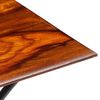 vidaXL Coffee Table with Curled Legs Solid Wood 110x60x39 cm