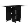 vidaXL Dinning Table 115 x 70 x 75 cm Engineered Wood Black Oak