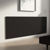 vidaXL Wall Headboard Black 240x1.5x80 cm Engineered Wood
