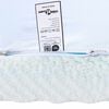 vidaXL Mattress Topper White and Green 120 x 200 x 6 cm Jaquard Fabric