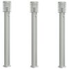 vidaXL Outdoor Floor Lamps with Sensors 3pcs Silver 110cm Stainless Steel