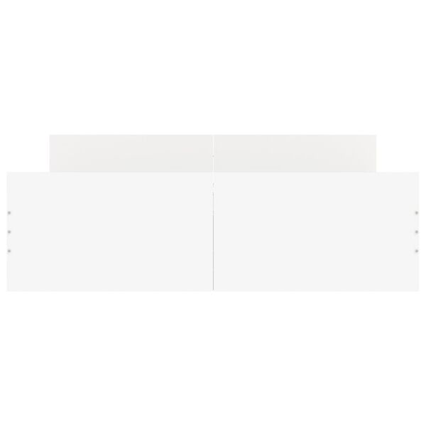 vidaXL Bed Frame without Mattress White 140x190 cm
