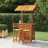 vidaXL 5 Piece Garden Bar Set Solid Wood Acacia