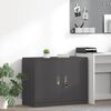 vidaXL Storage Cabinet Black 90 x 40 x 70 cm Steel