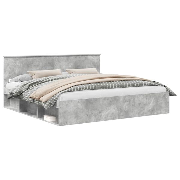 vidaXL Bed Frame with Headboard Concerte 200 x 200 cm Solid Pine Wood