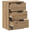 vidaXL Bedside Cabinet Artisan Oak 40x36x65 cm Engineered Wood