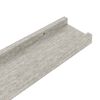 vidaXL Wall Shelves 4 pcs Concrete Grey 100x9x3 cm